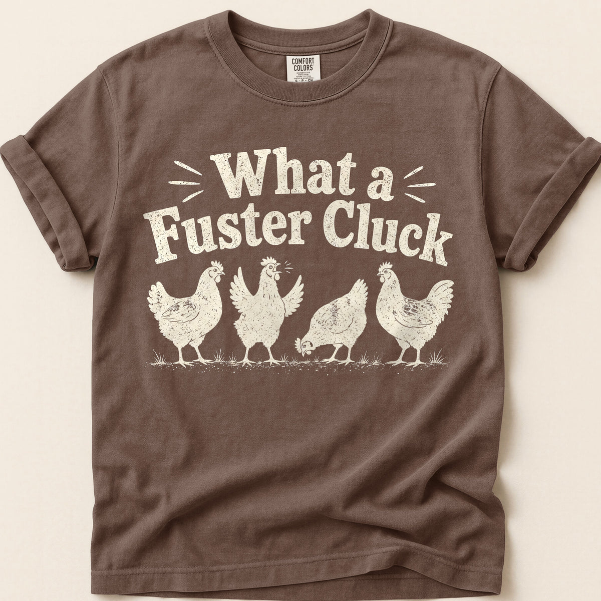 Fuster Cluck T-shirt on Espresso
