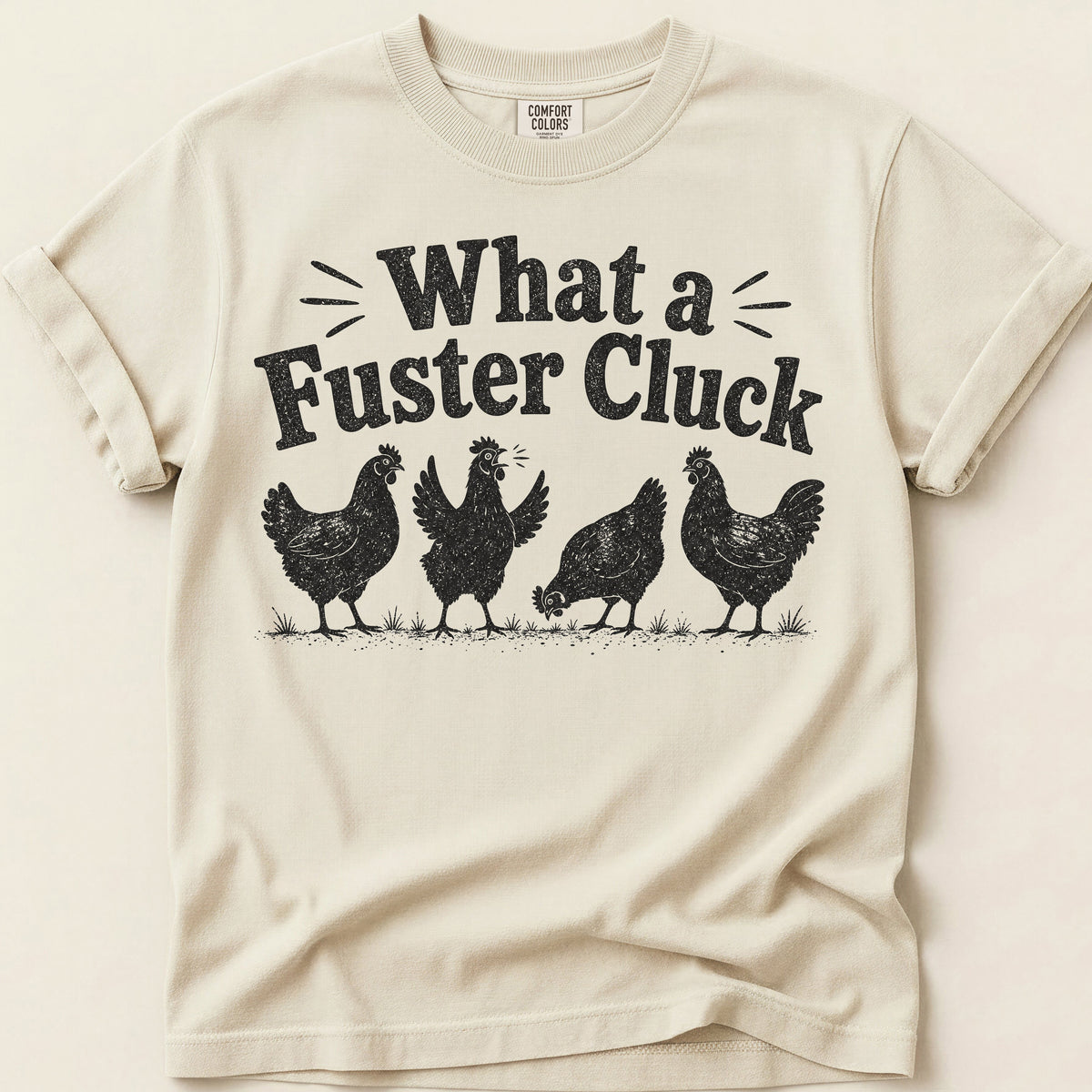 Fuster Cluck T-shirt on Ivory