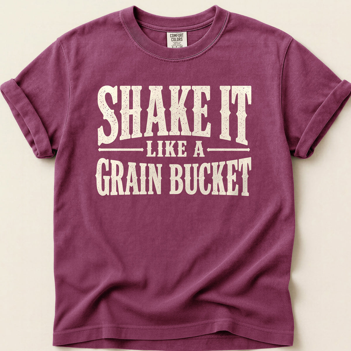 Grain Bucket T-shirt on Berry