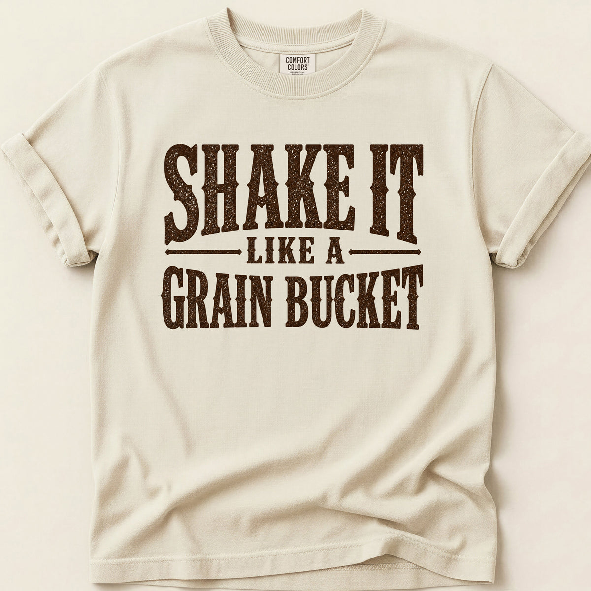 Grain Bucket T-shirt on Ivory