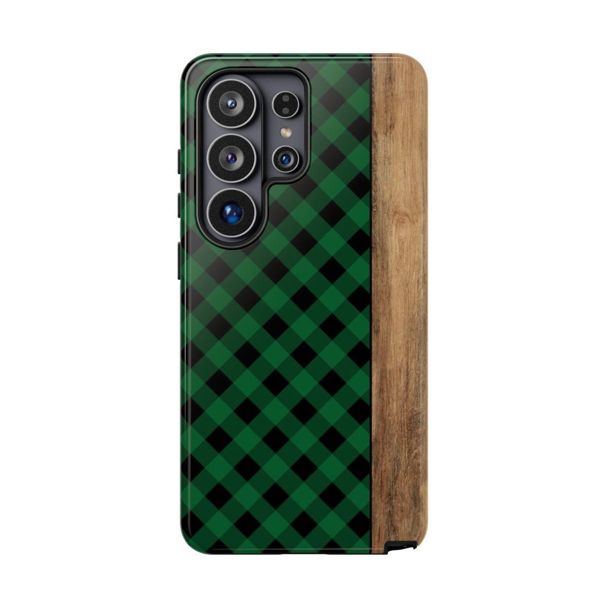 Green Plaid Tough Case