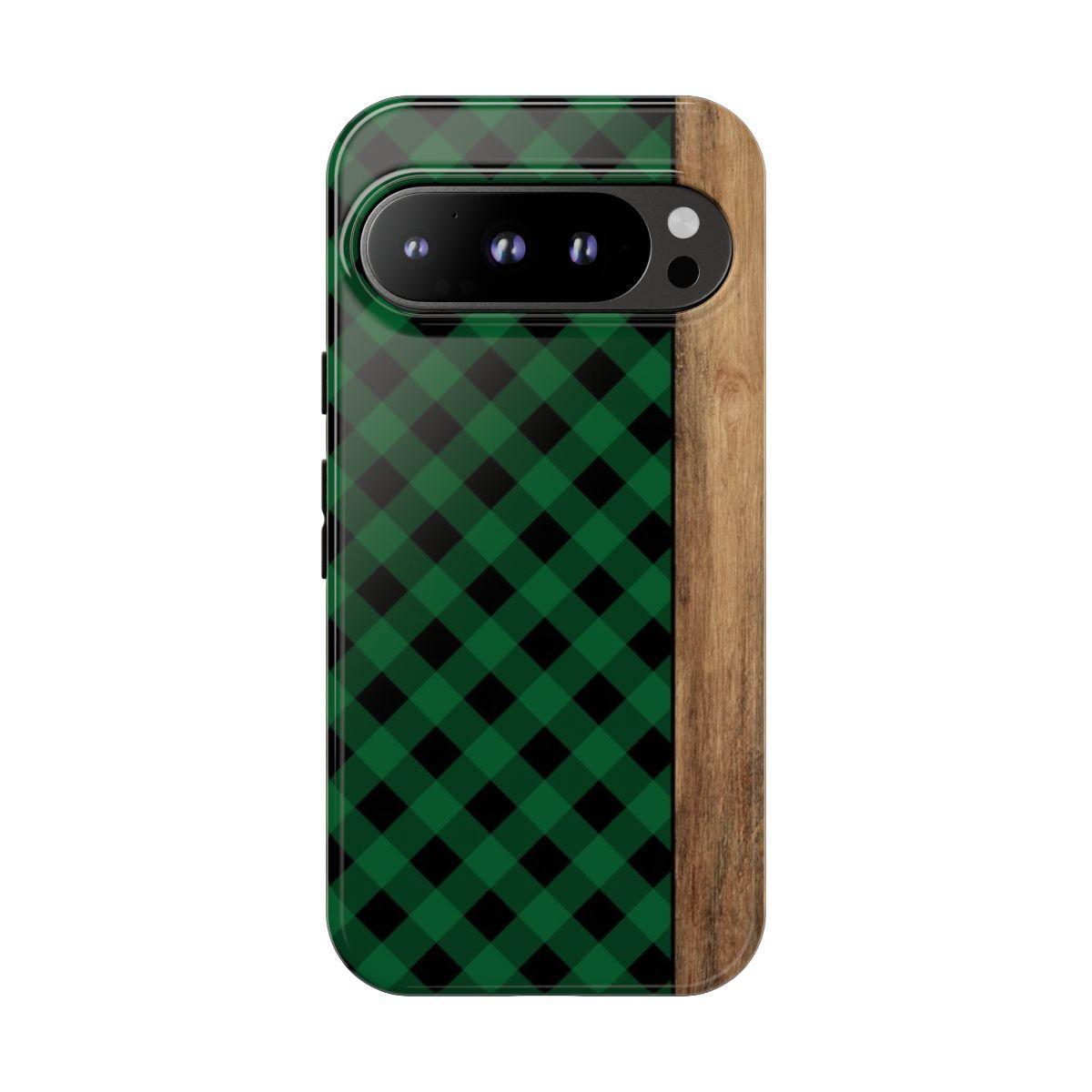 Green Plaid Tough Case