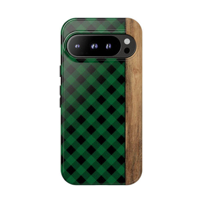 Green Plaid Tough Case
