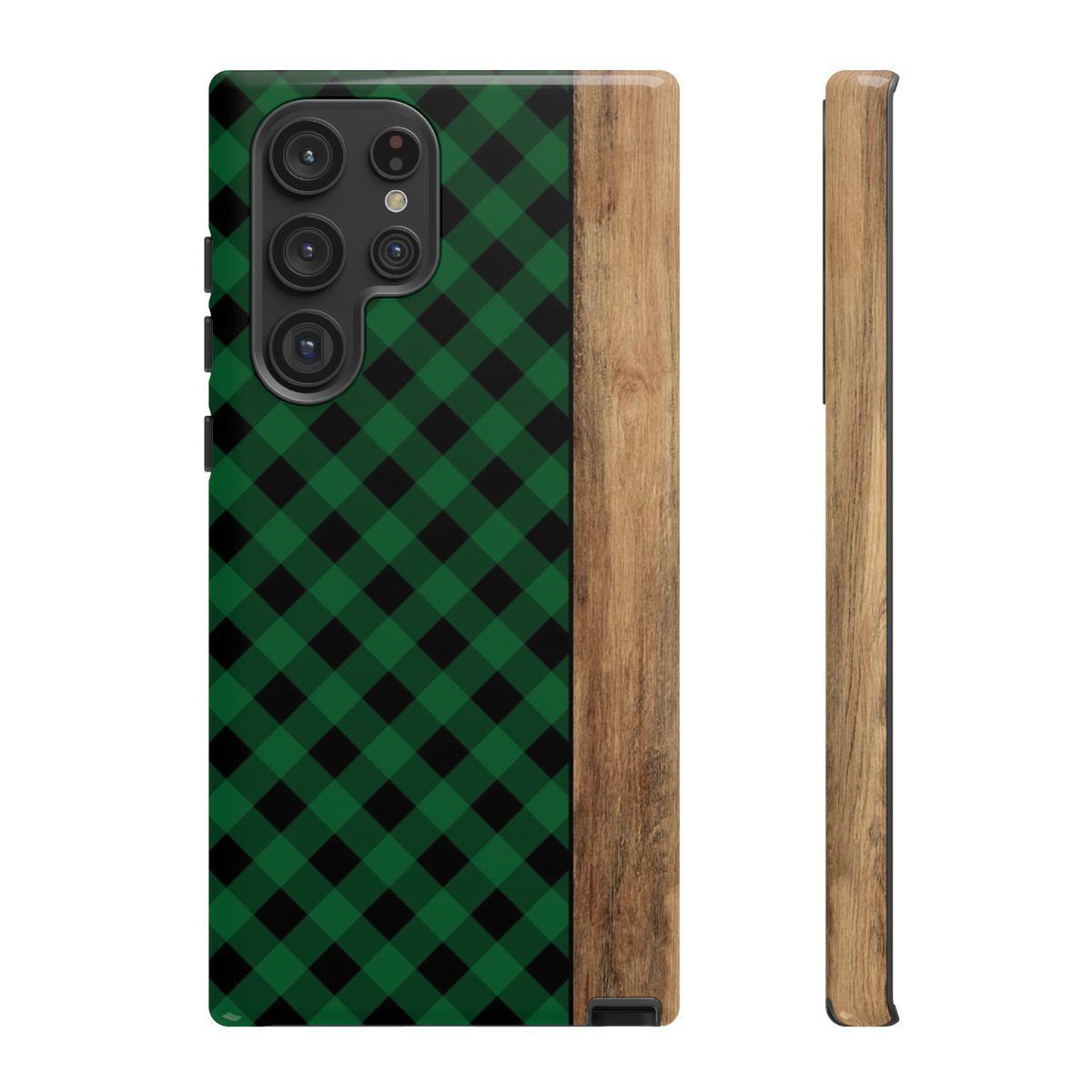 Green Plaid Tough Case