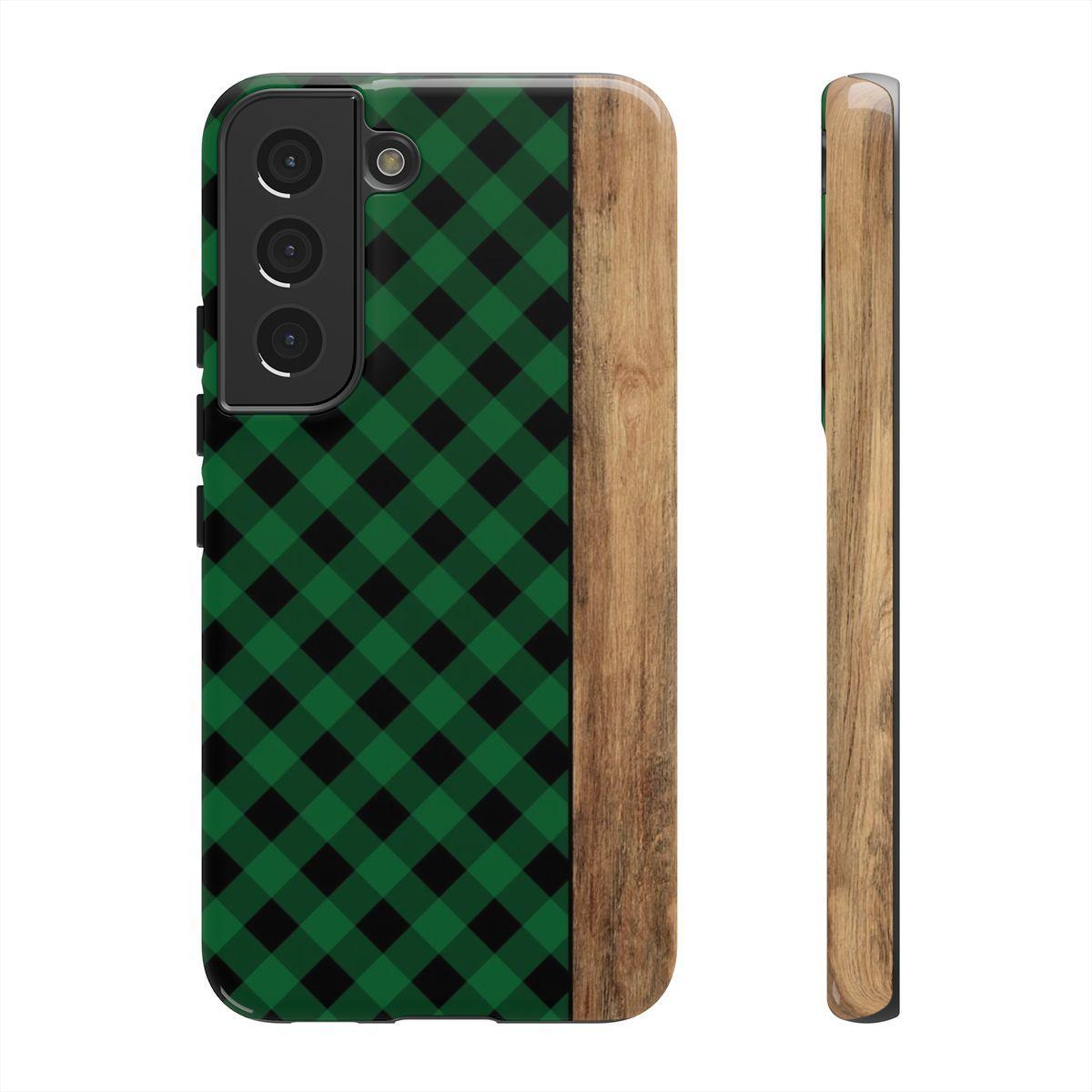 Green Plaid Tough Case