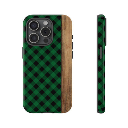 Green Plaid Tough Case