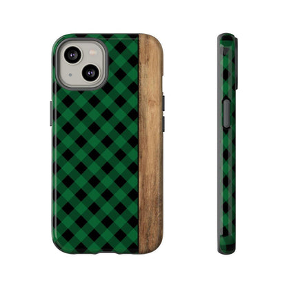 Green Plaid Tough Case