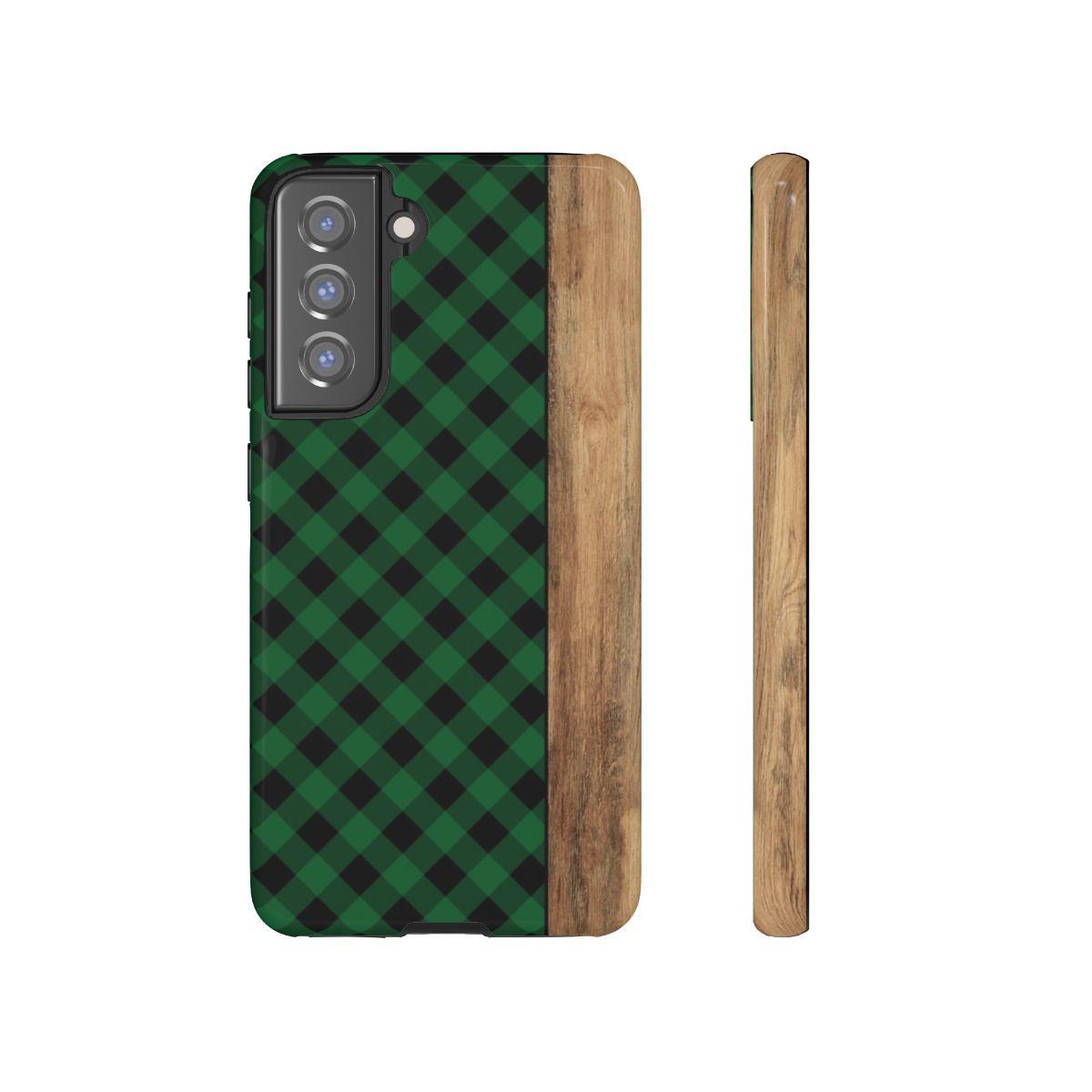 Green Plaid Tough Case