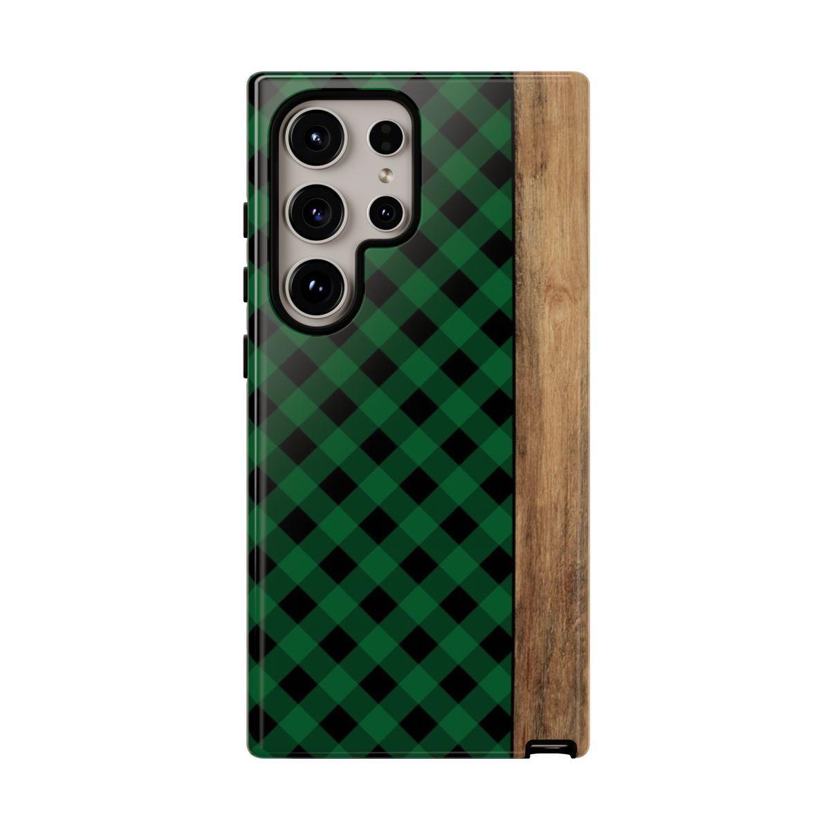 Green Plaid Tough Case
