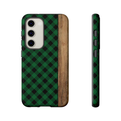 Green Plaid Tough Case