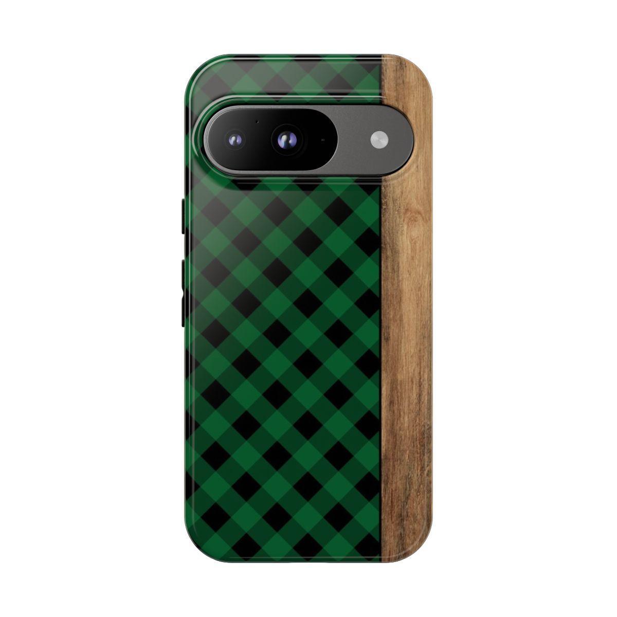 Green Plaid Tough Case