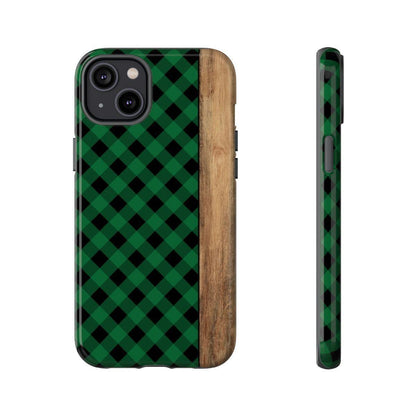 Green Plaid Tough Case