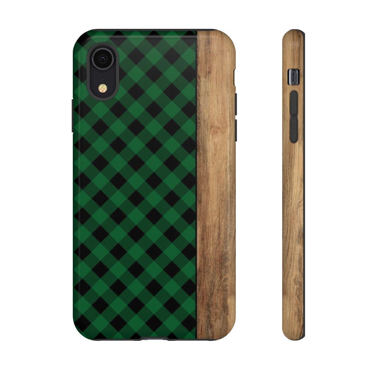 Green Plaid Tough Case