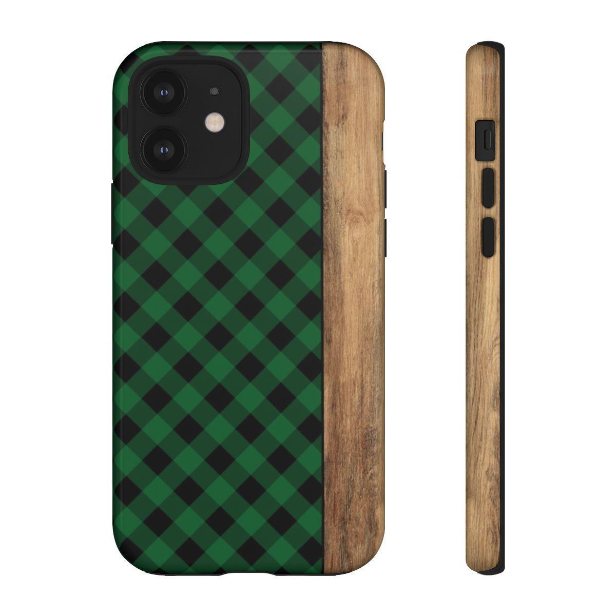 Green Plaid Tough Case