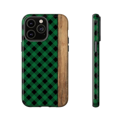 Green Plaid Tough Case