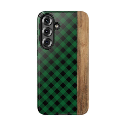 Green Plaid Tough Case