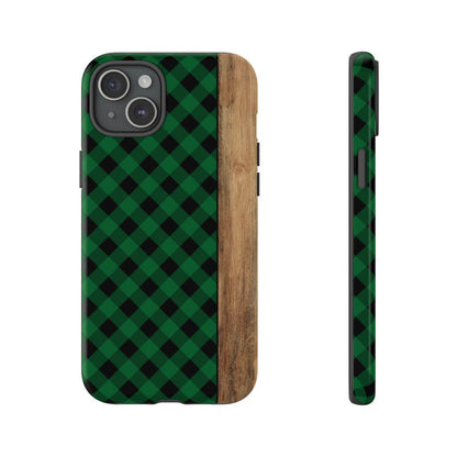 Green Plaid Tough Case
