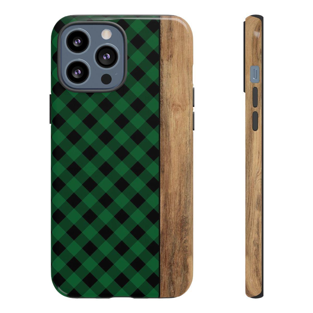 Green Plaid Tough Case