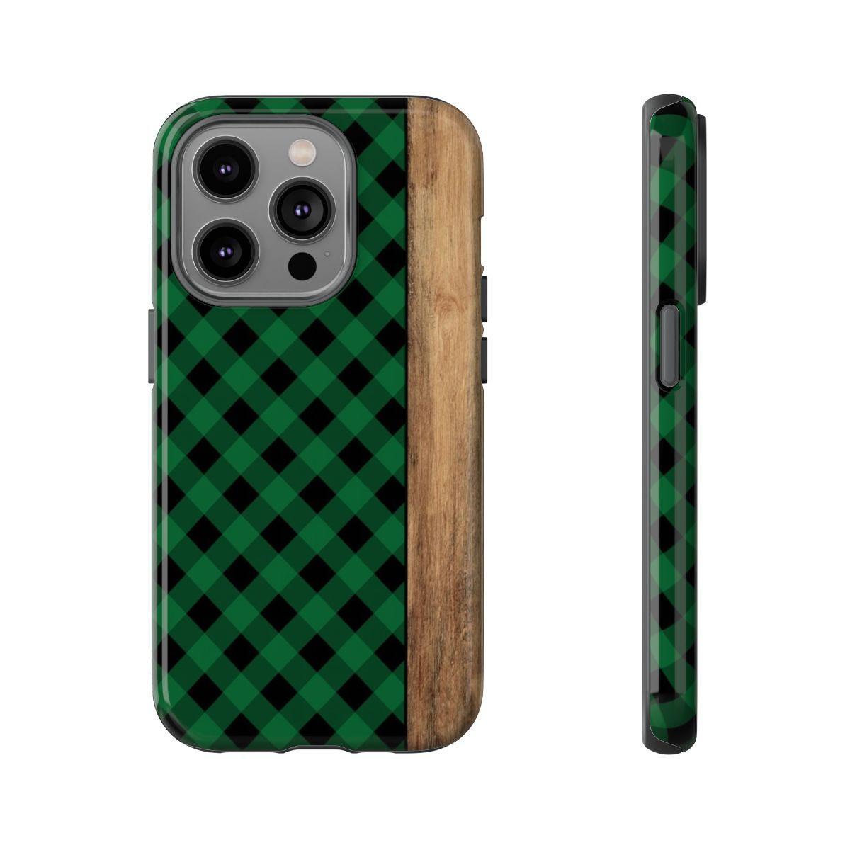 Green Plaid Tough Case