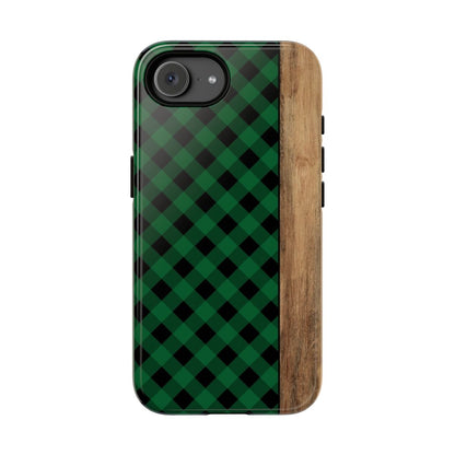 Green Plaid Tough Case - iPhone 17e