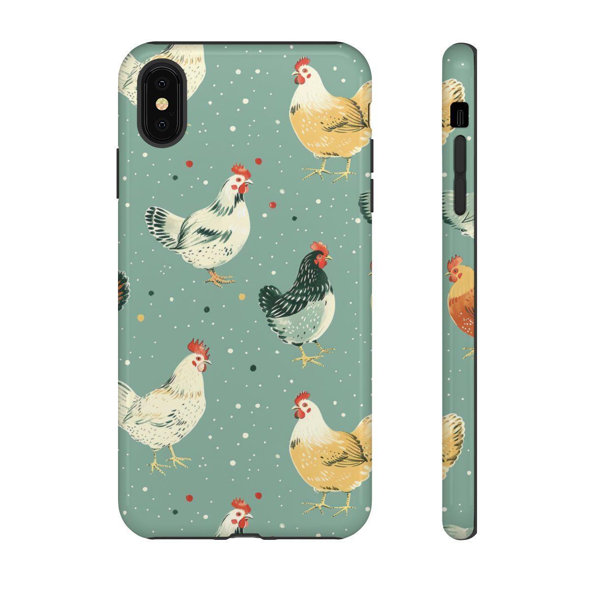 Polka Dot Chickens Tough Case