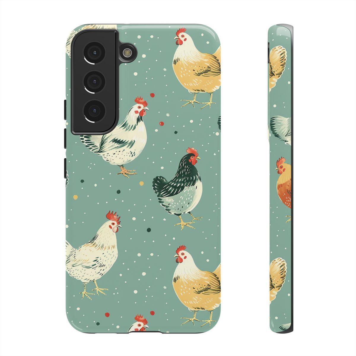 Polka Dot Chickens Tough Case