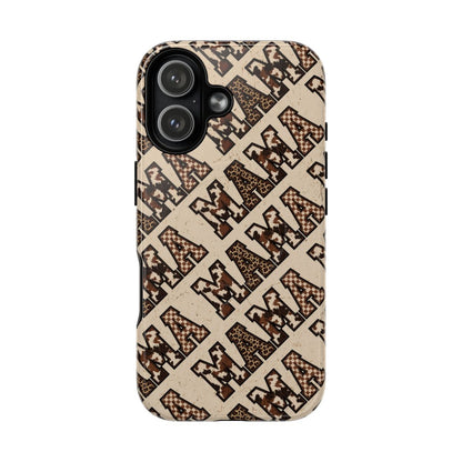 Grunge Cowhide Mama Magnetic Case