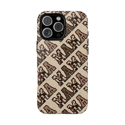 Grunge Cowhide Mama Magnetic Case