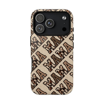 Grunge Cowhide Mama Magnetic Case