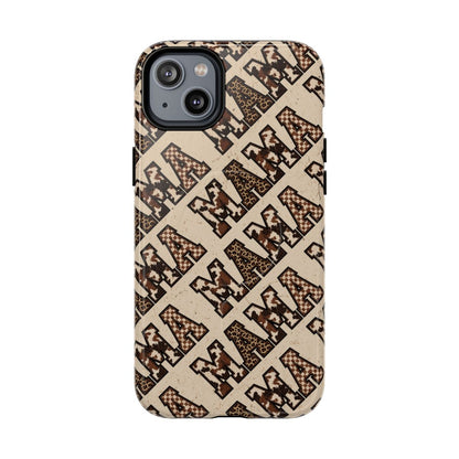 Grunge Cowhide Mama Magnetic Case
