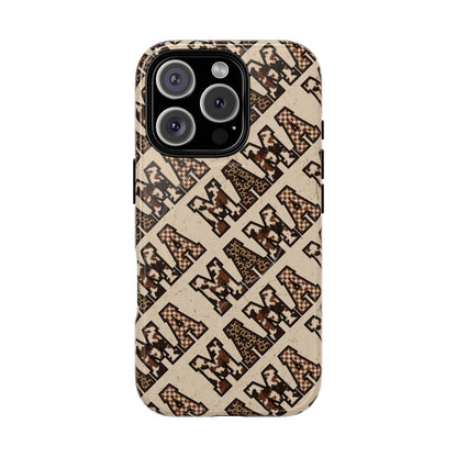 Grunge Cowhide Mama Magnetic Case
