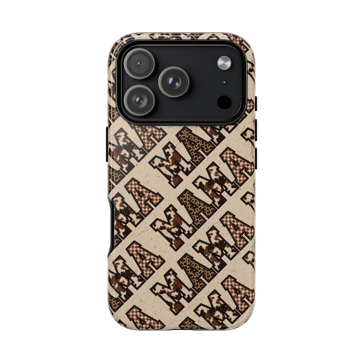 Grunge Cowhide Mama Tough Case - iPhone 18 Pro