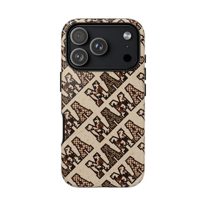 Grunge Cowhide Mama Tough Case - iPhone 18 Pro
