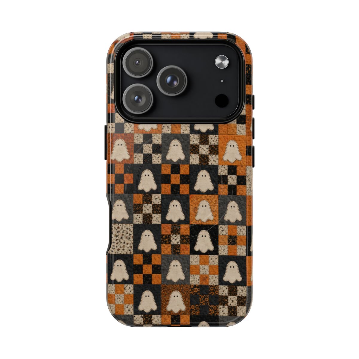 Halloween Ghost Quilt Magnetic Case - iPhone 18 Pro