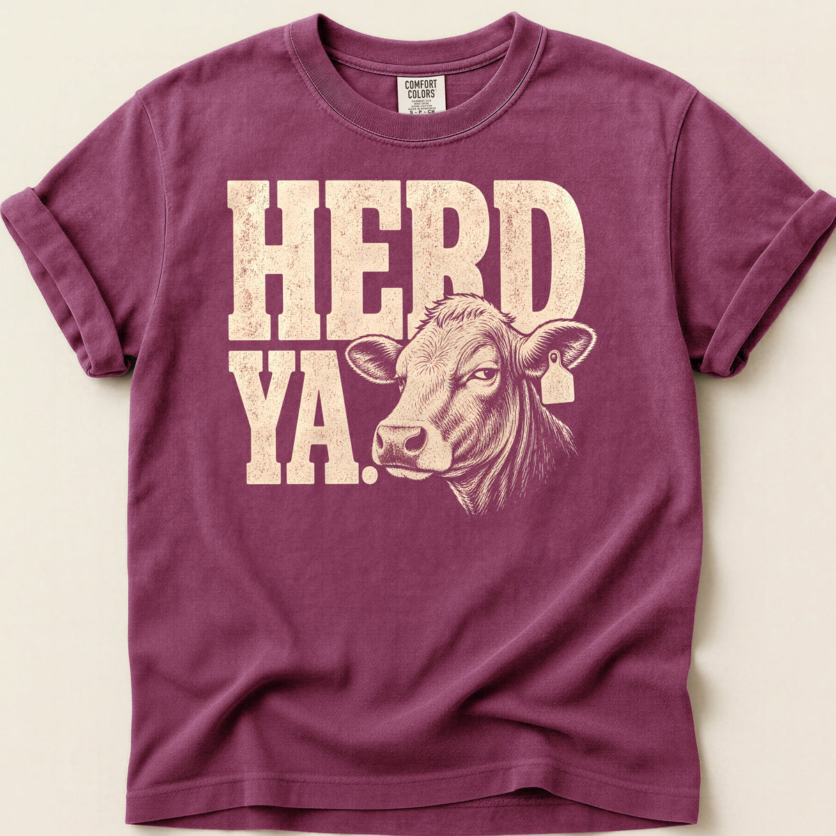 Herd Ya Red T-shirt on Berry