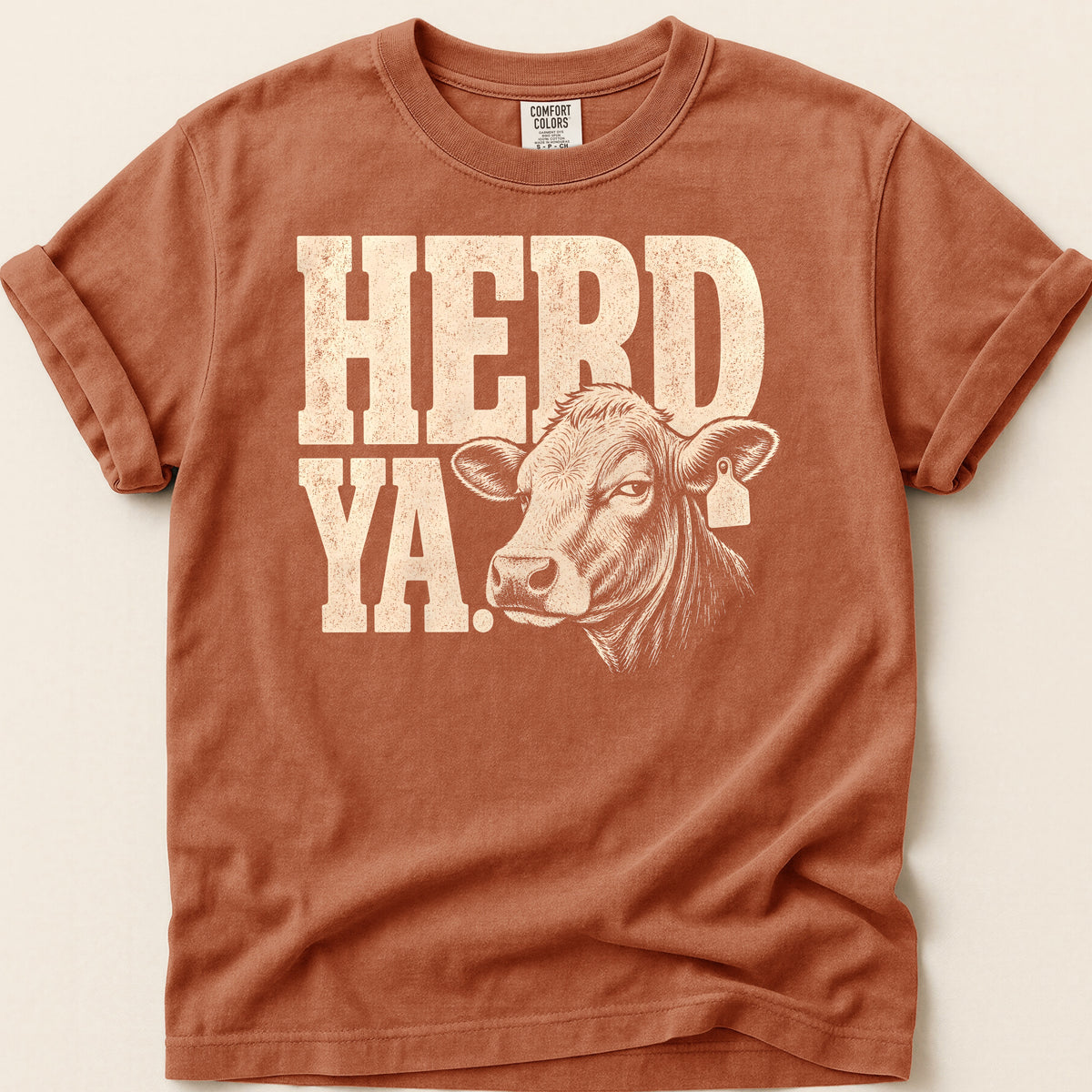Herd Ya Red T-shirt on Yam