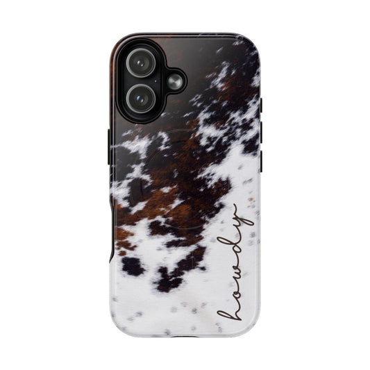 Howdy Cowhide Magnetic Case