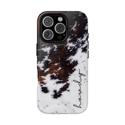 Howdy Cowhide Magnetic Case
