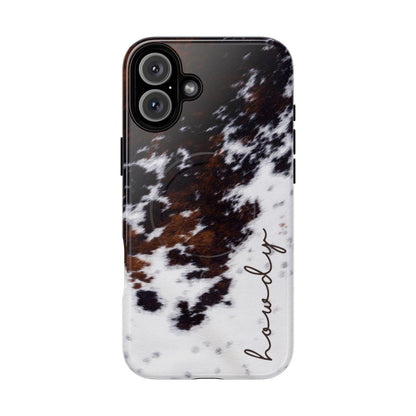 Howdy Cowhide Magnetic Case