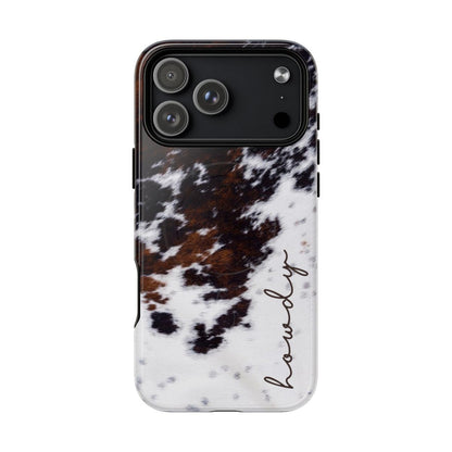 Howdy Cowhide Magnetic Case
