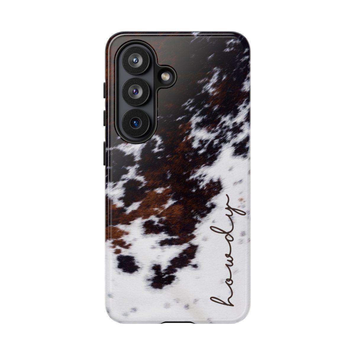 Howdy Cowhide Tough Case