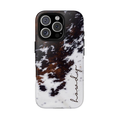 Howdy Cowhide Tough Case
