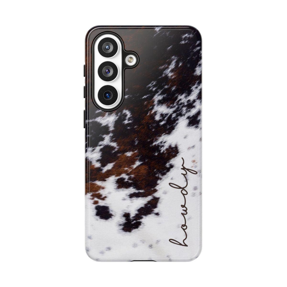 Howdy Cowhide Tough Case