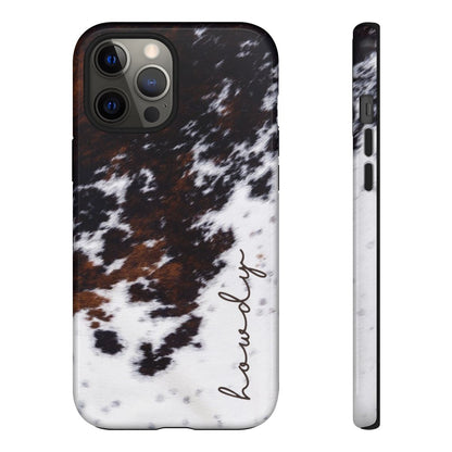 Howdy Cowhide Tough Case