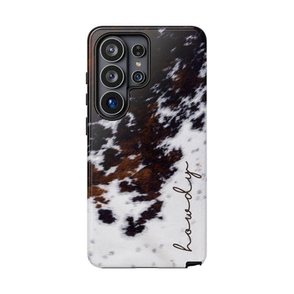 Howdy Cowhide Tough Case