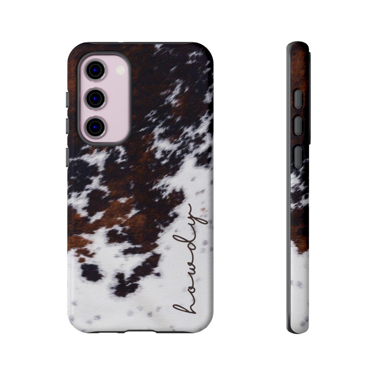 Howdy Cowhide Tough Case