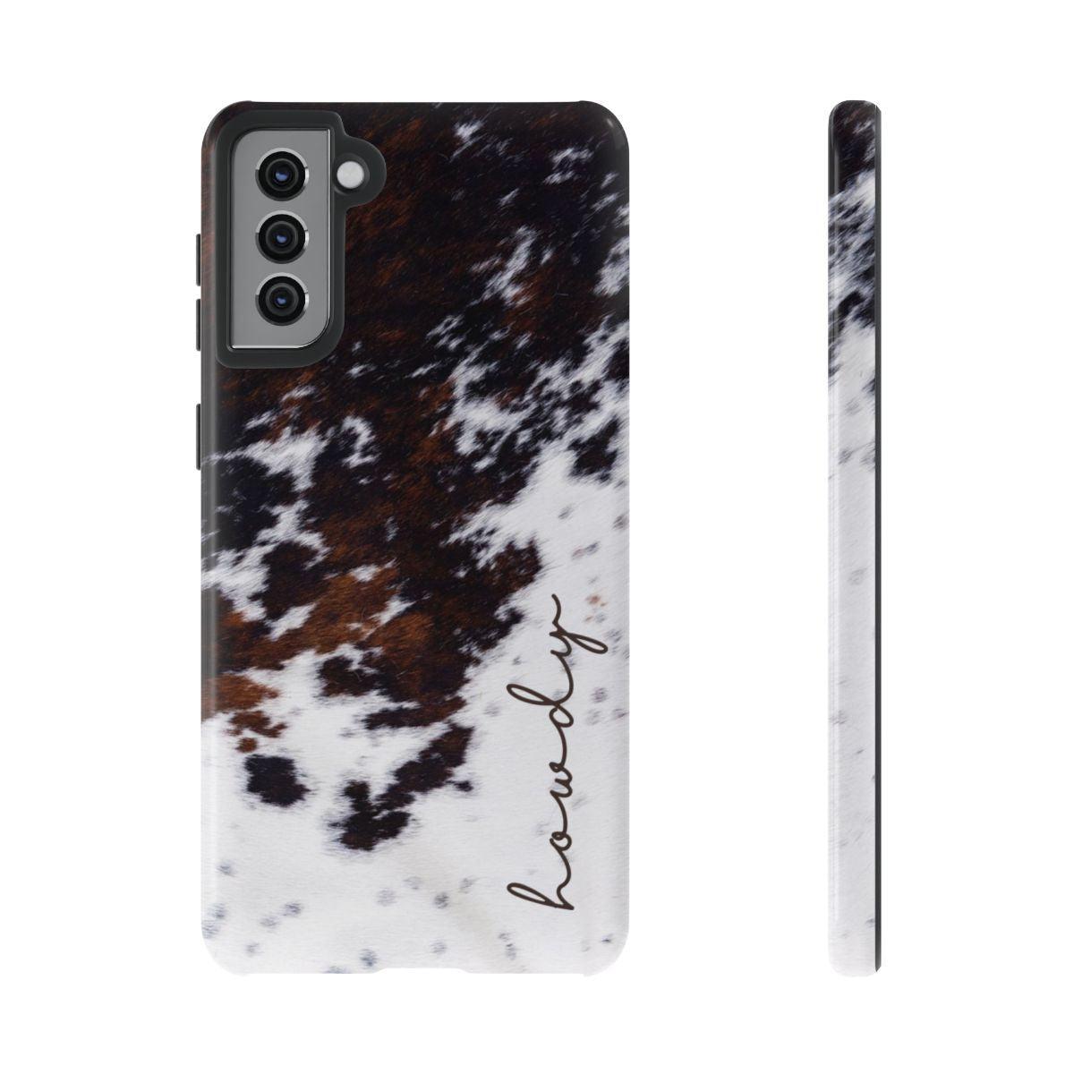 Howdy Cowhide Tough Case