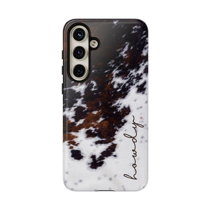 Howdy Cowhide Tough Case