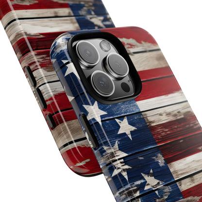 Wood Stars Stripes Tough Case