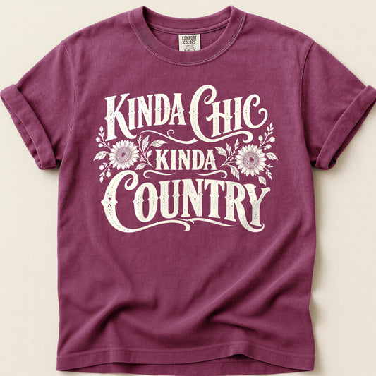 Kinda Chic, Kinda Country T-shirt on Berry